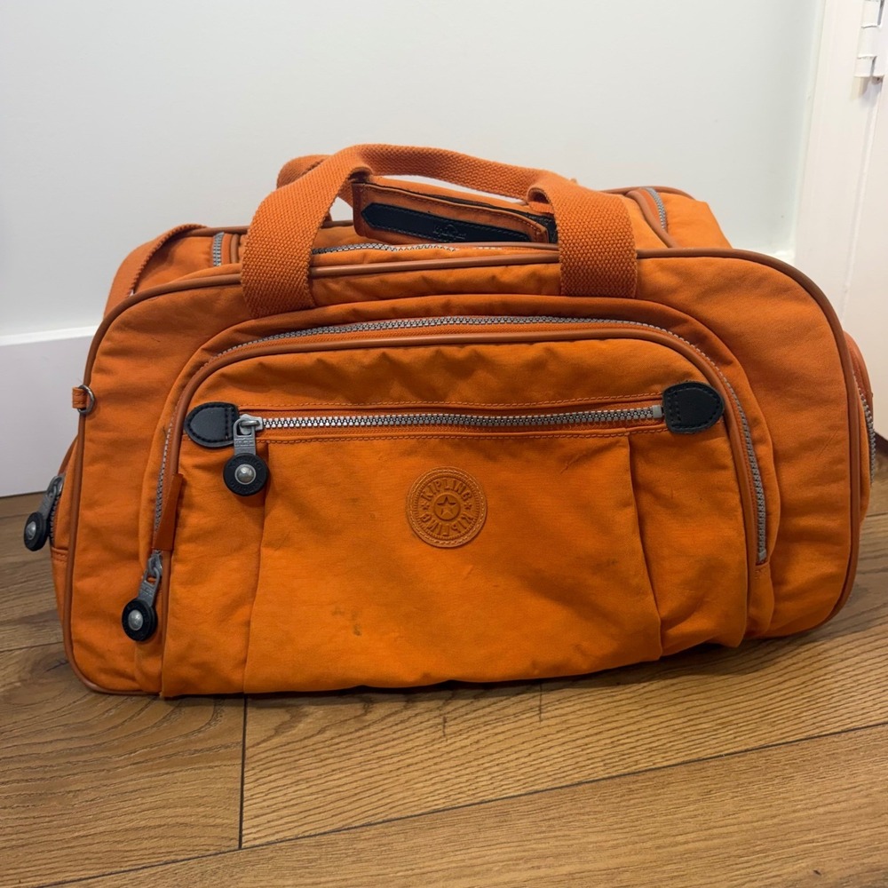 Kipling Orange Travel Duffel Bag